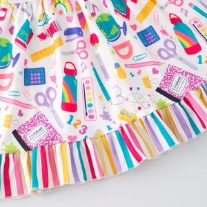 I HEART SCHOOL STRIPE DRESS