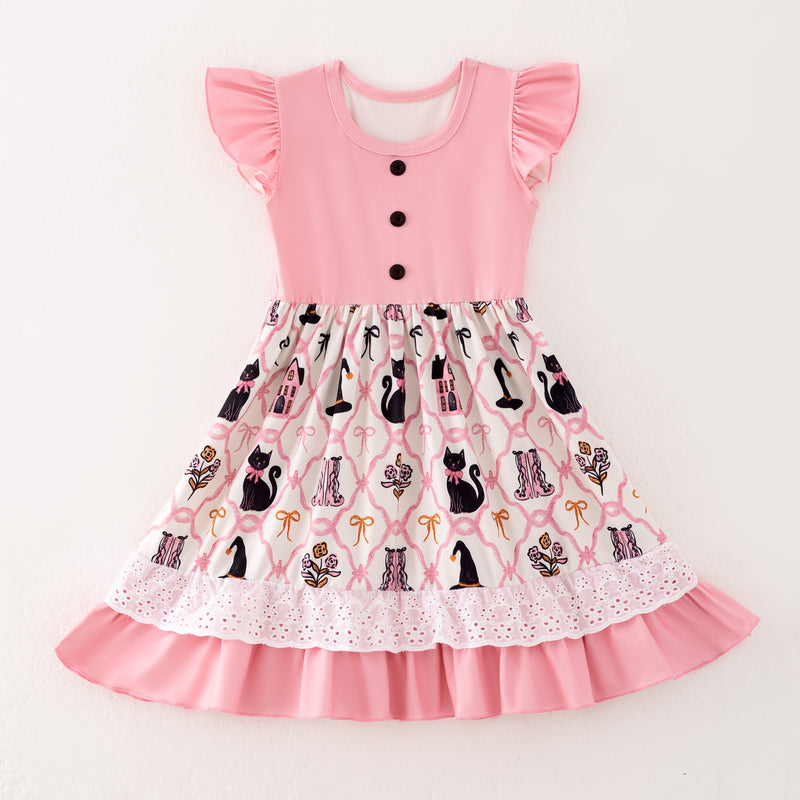HALLOWEEN PINK KITTY DRESS - Halloween2025