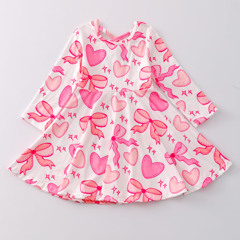 VALENTINE HEARTS AND BOW DRESS