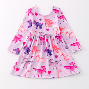 VALENTINE DINO DRESS