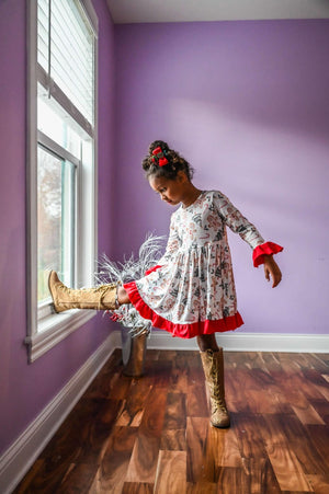 CHRISTMAS GINGERBREAD COOKIE & CANDY CANE DRESS