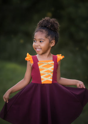 MARY SISTER SOFT COTTON TWIRL DRESS - Halloween2025