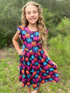 BRIGHT PUMPKINS DRESS