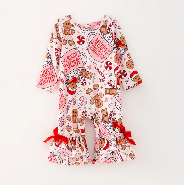 CHRISTMAS GINGERBREAD ROMPER