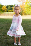 PINK NUTCRACKER BALLERINA LONG DRESS