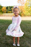 PINK NUTCRACKER BALLERINA LONG DRESS