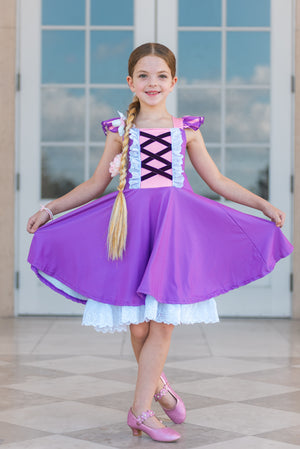 PRINCESS PURPLE TWIRLY DRESS PREORDER - HC2025