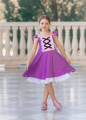 PRINCESS PURPLE TWIRLY DRESS PREORDER - HC2025