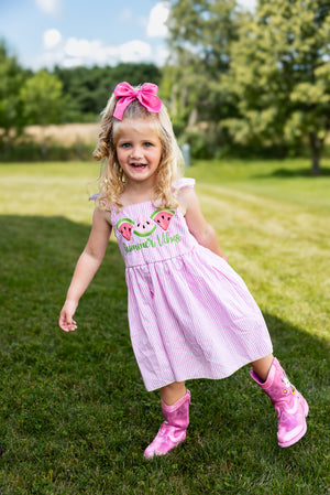 SUMMER VIBES WATERMELON DRESS