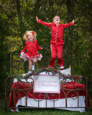 CHRISTMAS RED PAJAMAS - UNISEX