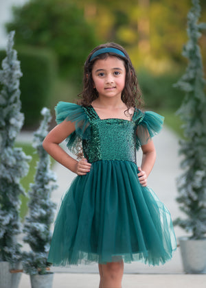 GREEN SPARKLE TUTU DRESS PRESALE