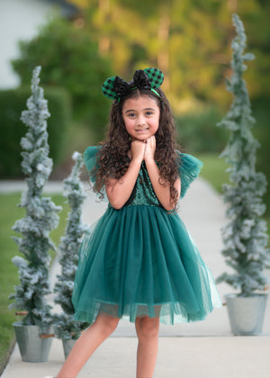 GREEN SPARKLE TUTU DRESS PRESALE