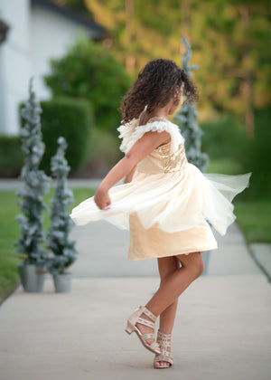 GOLD SPARKLE TUTU DRESS