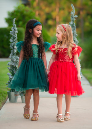 GREEN SPARKLE TUTU DRESS PRESALE