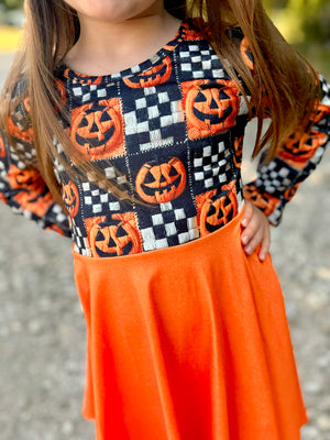 PUMPKIN PATCHES TWIRL DRESS