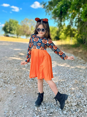 PUMPKIN PATCHES TWIRL DRESS