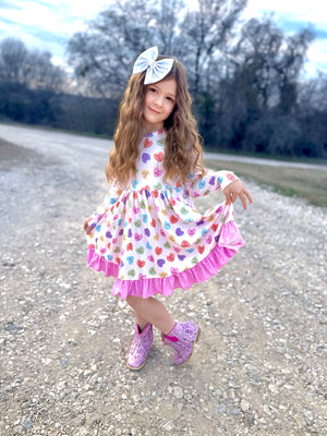 CANDY HEARTS TWIRL DRESS