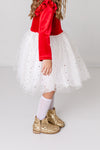 RED & WHITE SPARKLE DRESS