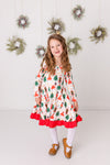 CHRISTMAS BALLERINA TWIRL DRESS