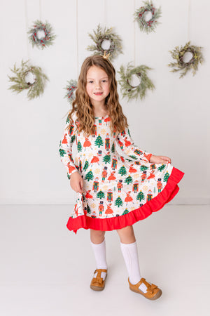 CHRISTMAS BALLERINA TWIRL DRESS