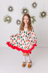 CHRISTMAS BALLERINA TWIRL DRESS