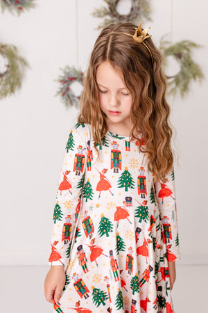 CHRISTMAS BALLERINA TWIRL DRESS