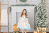 CHRISTMAS BALLERINA RUFFLE DRESS