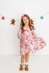CHRISTMAS GINGERBREAD TWIRL DRESS - Christmas2025