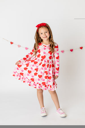 VALENTINE BACK BOW DRESS