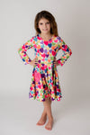 VALENTINES RAINBOW HEARTS TWIRLY DRESS WITH POCKETS