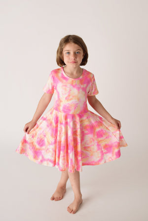 AMELIA TYE DYE TWIRL  DRESS