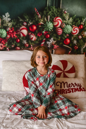 CHRISTMAS PLAID TWIRLY DRESS