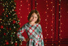 CHRISTMAS PLAID TWIRLY DRESS