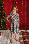 CHRISTMAS PLAID TWIRLY DRESS