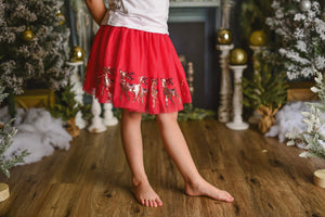 REINDEER SEQUINS TUTU SKIRT