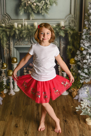 REINDEER SEQUINS TUTU SKIRT