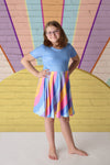 CELINE RAINBOW TWIRLY DRESS