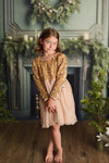 GOLD SPARKLE TULLE DRESS