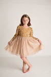 GOLD SPARKLE TULLE DRESS