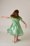 EVA LIGHT GREEN SPARKLE DRESS