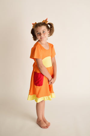 ORANGE DOG DRESS -PRE ORDERS