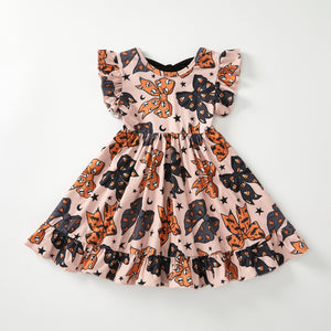 HALLOWEEN BOWS BACK BOW DRESS - Halloween2025