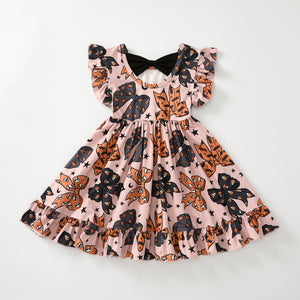 HALLOWEEN BOWS BACK BOW DRESS - Halloween2025