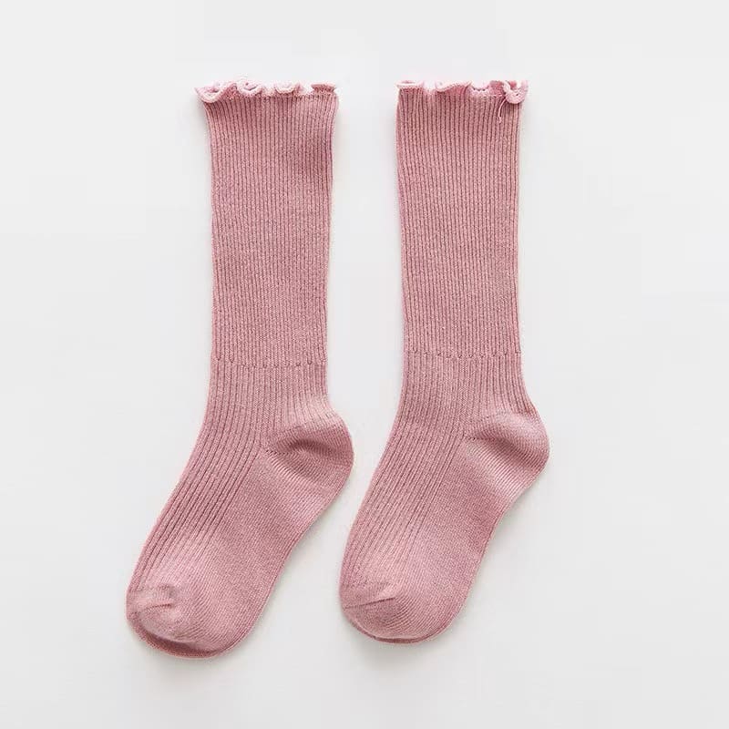 PINK RUFFLE SOCKS