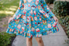 CHRISTMAS COOKIES BLUE DRESS