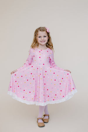 VALENTINE HEARTS TWIRL DRESS