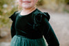 GREEN SPARKLE VELVET & TUTU DRESS