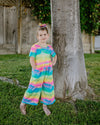 TYE DYE JUMSPSUIT WITH POCKETS