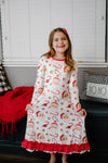 CHRISTMAS VINTAGE SANTA NIGHTGOWN