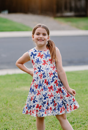 PATRIOTIC BOW DRESS